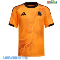 Camisa de time de futebol AS Roma Bryan Cristante #4 Replicas 2º Equipamento 2025-26 Manga Curta